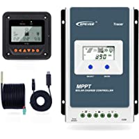 Los mejores  - EPEVER MPPT Controlador de Carga Solar Trazador A Serie 10A - 20A - 30A - 40A con 12V - 24V DC Automatically Identifying…